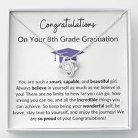 8th Grade Graduation Gift for Her - Love Knot necklace